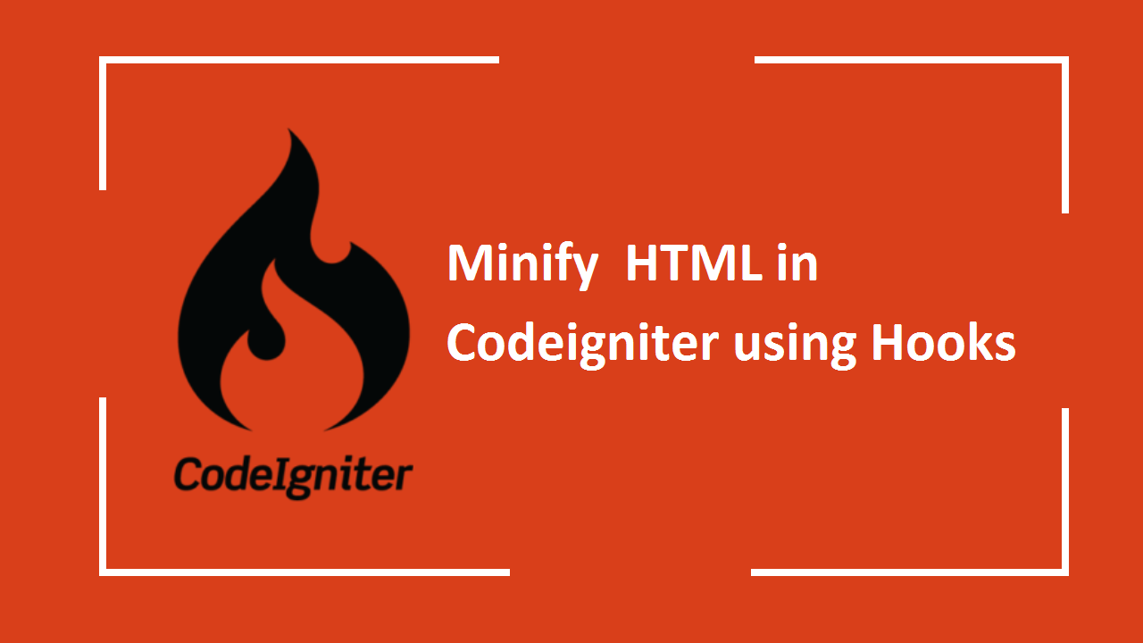 Minify HTML in codeigniter
